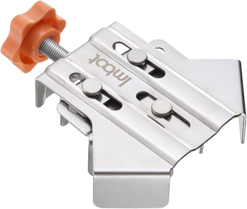 Imbot Right Angle Clamp，2pcs Stainless Steel 90 Degree Right Angle Clamp with Adjustable Swing Jaw，corner clamps for woodworking，For Welding, Framing and DIY Woodworking，Gifts for Men Dad (2Pieces) - Image 1